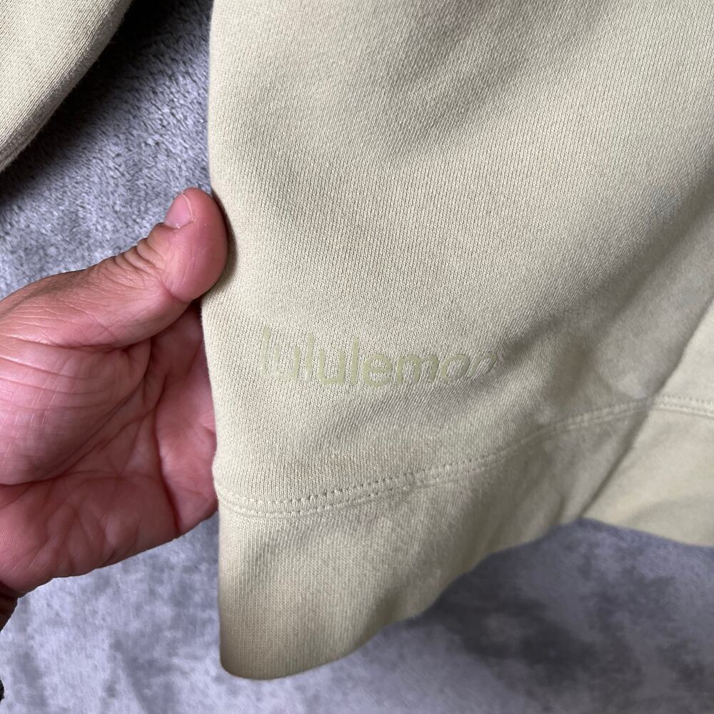 Lululemon Perfectly Oversized Crew Dew Green‎ Size 8 Comfortable Workout Cozy - Picture 4 of 4